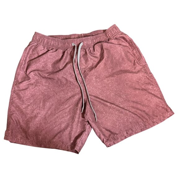 Goodfellow & Co Mens Maroon Elastic Drawstring Swim Shorts M - Picture 1 of 11